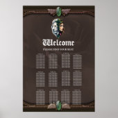 Weiße Löwe und Frau Poster (Vorne)