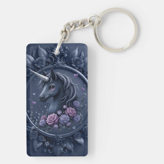 Weiße Löwe und Frau Schlüsselanhänger (Rückseite)