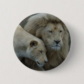 Weiße Löwen Button (Vorderseite)