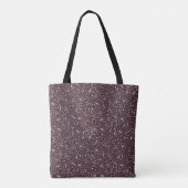 Weiße Löwenzahn-Muster-Schokoladenhintergrund Tasche (Rückseite)