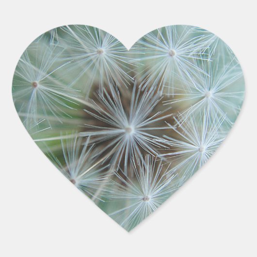 Weiße Lüster Herz-Aufkleber (Vorderseite)