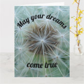 Weiße Lüster Karte (Gelbe Blume)