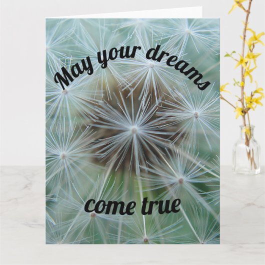 Weiße Lüster Karte (Gelbe Blume)