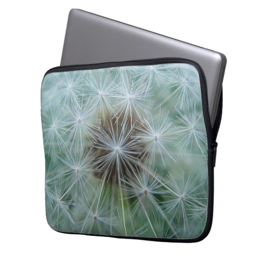 Weiße Lüster Laptopschutzhülle (Vorderseite Links)