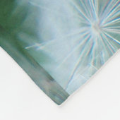 Weiße Lüster-Muster Fleecedecke (Ecke)