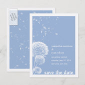 Weiße Lüster - Speichern der Datumskarten Ankündigungspostkarte (Vorne/Hinten)