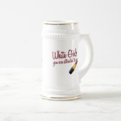 Weiße Mädchen Bierglas (VorderseiteRechts)