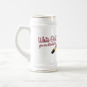 Weiße Mädchen Bierglas (Links)