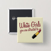 Weiße Mädchen Button (Vorne & Hinten)