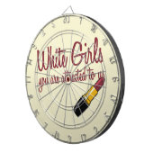 Weiße Mädchen Dartscheibe (Vorderseite rechts)