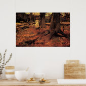 Weiße Mädchen im Wald, Vincent van Gogh Poster (Küche)