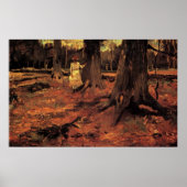 Weiße Mädchen im Wald, Vincent van Gogh Poster (Vorne)