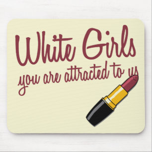 Weiße Mädchen Mousepad