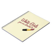 Weiße Mädchen Notizblock (Linke Seite)