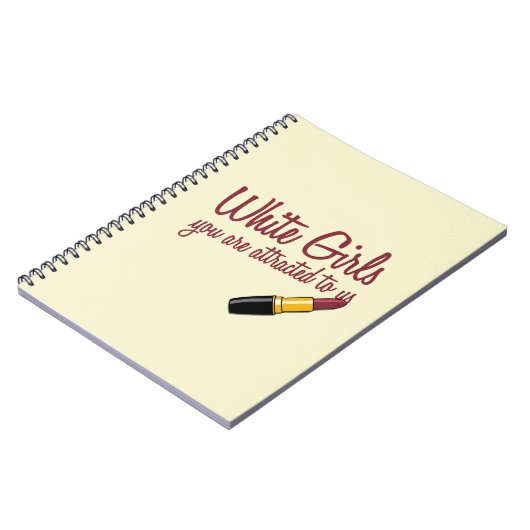 Weiße Mädchen Notizblock (Linke Seite)