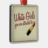 Weiße Mädchen Ornament Aus Metall (Rechts)