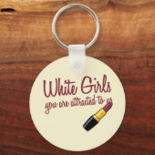 Weiße Mädchen Schlüsselanhänger (Vorderseite)