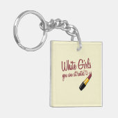 Weiße Mädchen Schlüsselanhänger (Vorderseite links)