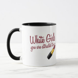 Weiße Mädchen Tasse