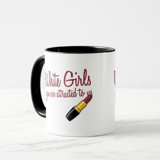 Weiße Mädchen Tasse (Vorderseite Links)