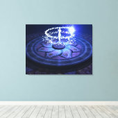 Weiße Magie Leinwanddruck (Insitu (Holzboden))