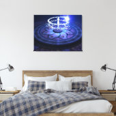 Weiße Magie Leinwanddruck (Insitu (Schlafzimmer))