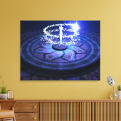 Weiße Magie Leinwanddruck (Insitu (Wohnzimmer))