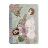 Weiße Magie Magnet (Vertikal)