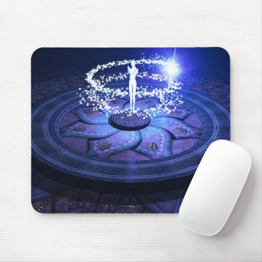 Weiße Magie Mousepad (Mit Mouse)