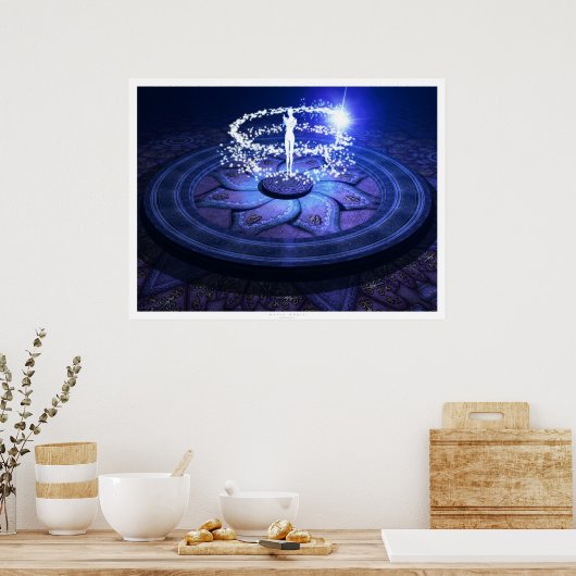 Weiße Magie Poster (Küche)