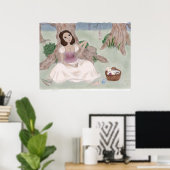 Weiße Magie Poster (Heimbüro)