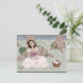 Weiße Magie Postkarte (Stehend Vorderseite)