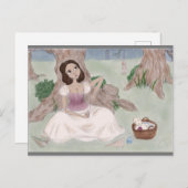 Weiße Magie Postkarte (Vorne/Hinten)