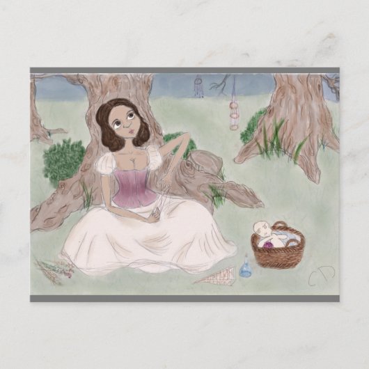 Weiße Magie Postkarte (Vorderseite)