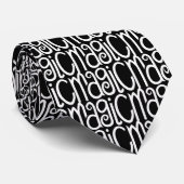 Weiße magische Krawatte (Gerollt)