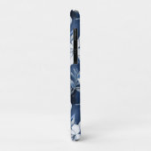 Weiße Magnolia-Blume, blauer Hintergrund Case-Mate iPhone Hülle (Hinten/Links)