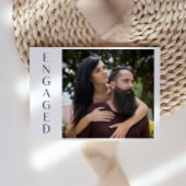 Weiße Magnolia Flora Rustische Verlobung Ankündigung