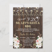 Weiße Magnolia-Stallleuchten, nachdem ich GRILLEN  Einladung (Vorderseite)