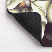 Weiße Magnolie Mousepad, cooles Mousepads (Ecke)