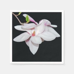 Weiße Magnolie Serviette