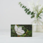 Weiße Magnolie Visitenkarte (Stehend Vorderseite)