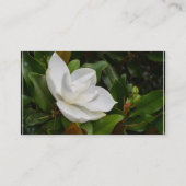 Weiße Magnolie Visitenkarte (Rückseite)