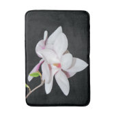 Weiße Magnolien Badematte (Vorderseite Vertikal)