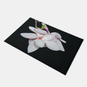 Weiße Magnolien Fußmatte (Schrägansicht)