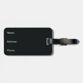 Weiße Magnolien Gepäckanhänger (Rückseite horizontal)