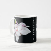 Weiße Magnolien Kaffeetasse (Vorderseite Links)