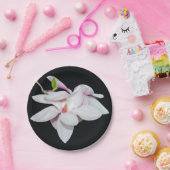 Weiße Magnolien Pappteller (Party)