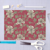 Weiße Magnolien Seidenpapier (Handwerk)