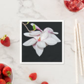 Weiße Magnolien Serviette (Beispiel)