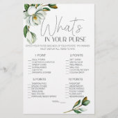 Weiße Magnolienblüte, was in Ihrer Tasche ist Flyer (Vorne)